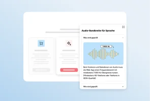 Prüfschritt Audio-Bandbreite für Sprache