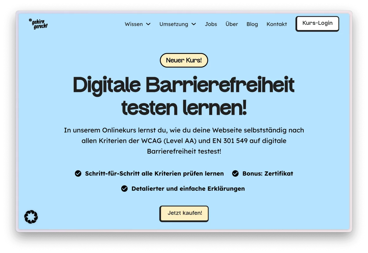 Gehirngerecht Digital Onlinekurs