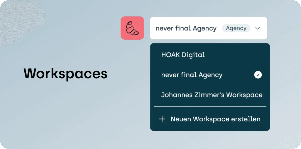 sitebrunch Workspaces Ansicht